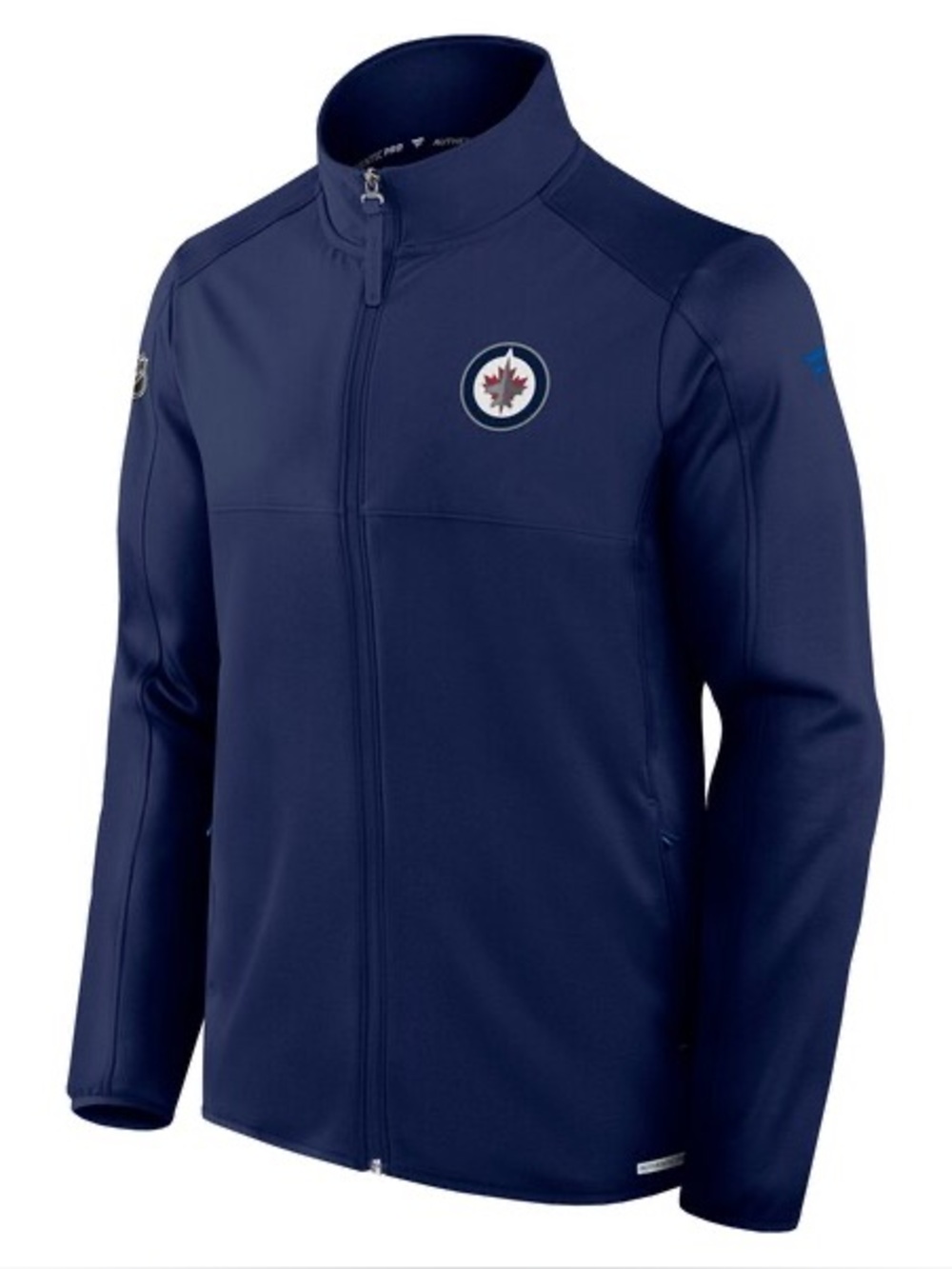 Men's Winnipeg Jets Fanatics Navy Authentic Pro Rink Fleece Full-Zip Jacket XL